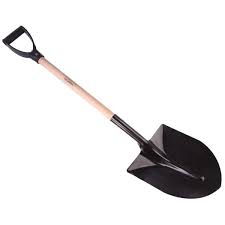 Pala Punta Huevo Mango Madera 