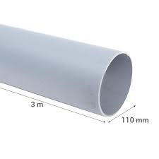 Tubo Sanitario Gris 110mm x 3mts
