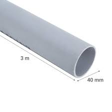 Tubo Sanitario Gris 40mm x 3mts