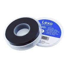 Cinta Goma Negra 19mm x 5m Lexo