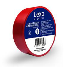 Cinta PVC Roja 19mmx10mts Lexo