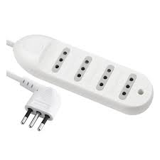 Alargador Multiple 4 Tomas 3Mts Blanco Lexo