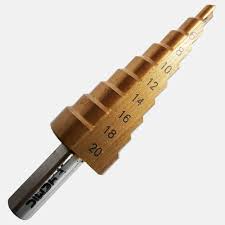 Broca Conica HSS 4-12mm 5 Pasos Hemic