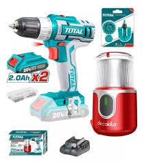 Taladro Inalambrico 20v+2B+1C+Molino de Cafe Total