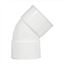 Codo 45° H - H 80mm Blanco