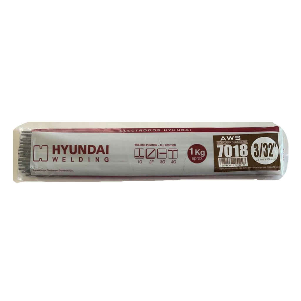Electrodo 7018 - 3/32 1kg Hyundai