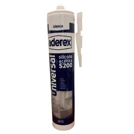 [80002] Silicona Acetica Blanca 280ml Aderex