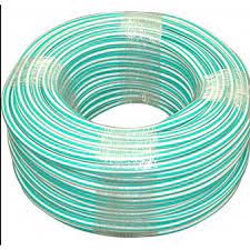 [350244] Manguera Estriada Bicolor Verde/Blanco 1/2" 1m