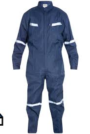 [80100000080903] Overol Poplin Azul T/M C/Cinta Refl