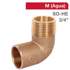 [080444] Codo SO - HE 3/4" Bronce