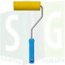 [12nxrod15p] MiniRodillo Esponja 15cm Nexxo