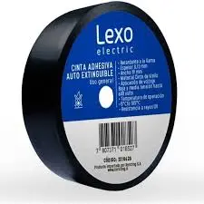 [10530] Cinta PVC Negra 19mmx10mts Lexo