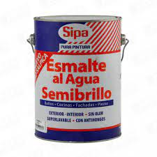 Esmalte al Agua Semibrillo Blanco GL Sipa