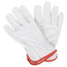 Guante Cabritilla Blanco S/ Forro