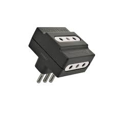 Adaptador Triple 10A Negro