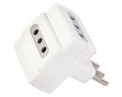 Adaptador Triple 10A Blanco 