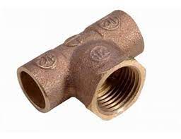 TEE SO - SO - HI 1/2" Bronce