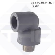 Codo He Rosca Metalica 32mm x 1/2" PP-R