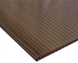 Policarbonato Alveolar 1,05m x 2,90m x 4mm Bronce