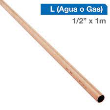 Cañeria Cobre L 1/2 x 1m Gas