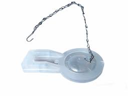 Flapper Transparente C/Cadena Inox