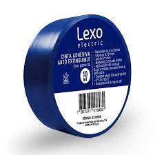 Cinta PVC Azul 19mmx10mts Lexo