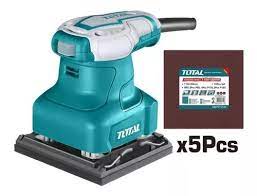 Lijadora Orbital cuadrada 240w + Set 5 Lijas Total