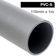 Tubo Sanitario Gris 110mm x 1mts