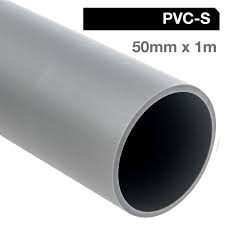 Tubo Sanitario Gris 50mm x 1mts