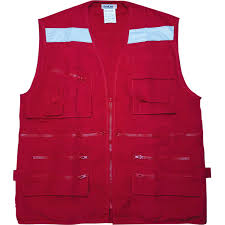 Chaleco Geologo Rojo T/XXL Gabardina T/XXL
