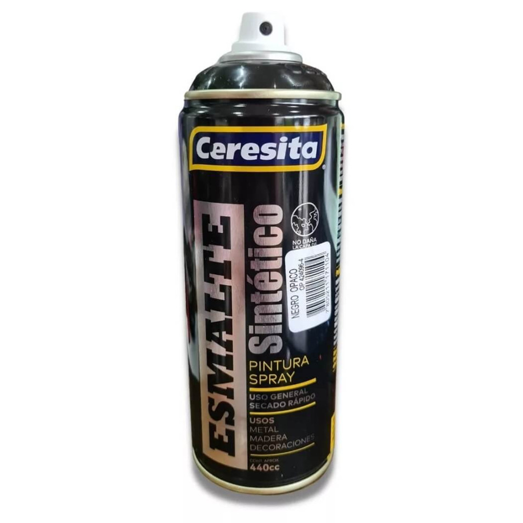 Aerosol Esmalte Negro Opaco Ceresita