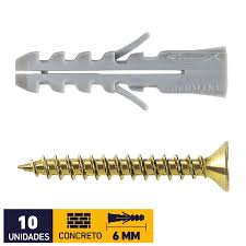 Tarugo Nylon n°6+ Torn 4x35mm 10 Un