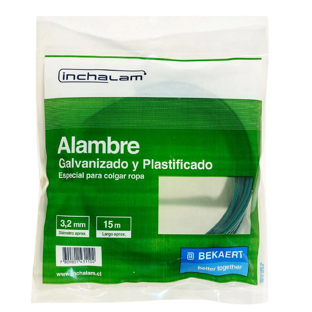 Alambre Plastico tendedero 15m Inchalam