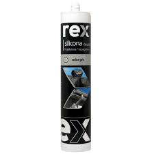 Silicona Neutra Gris 300ml Rex