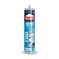 Silicona Agorex 700 Baño y Cocina Blanca 300ml