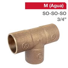 TEE SO - SO 3/4" Bronce