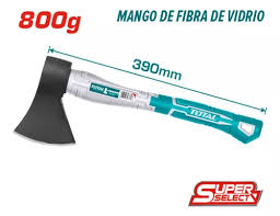 Hacha Mango De Fibra 800Gr Total