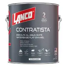 Esmalte Agua PRO Const Blanco Mate gl Lanco