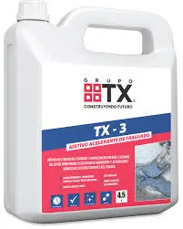 Tx-3 Aditivo Acelerante Fraguado Controlado  4.5lts
