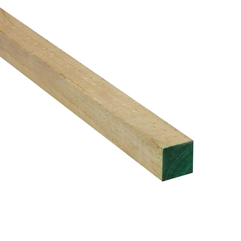 Pino Dimensionada Verde 2x2" 3,2mts