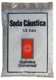 Soda Caustica 1/2kg Bolsa