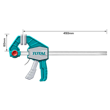 [THT1346801] Prensa Sargento de Barra 18" Total
