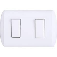 [29494-6] Interruptor Doble 9/15 10A 250V Blanco