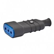 [17365-9] Enchufe Hembra Volante 2P+T Gris Gewiss