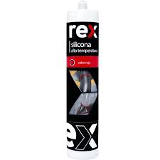 [30142] Silicona Alta T° Roja 300Ml Rex