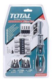 [tacsd30246] Juego de Destornillador y Dados 24 Pzas Total