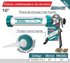 [THT20112] Pistola Calafatera Aluminio Profesional 12" Total