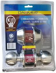 [251000028] Kit Cerradura +Cerrojo Inox Daumer