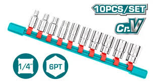[THT1411023] Juego de Dados 10pcs 1/4" Total
