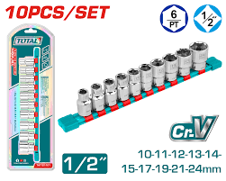 [THT121101] Juego de Dados 10pcs 1/2" Total